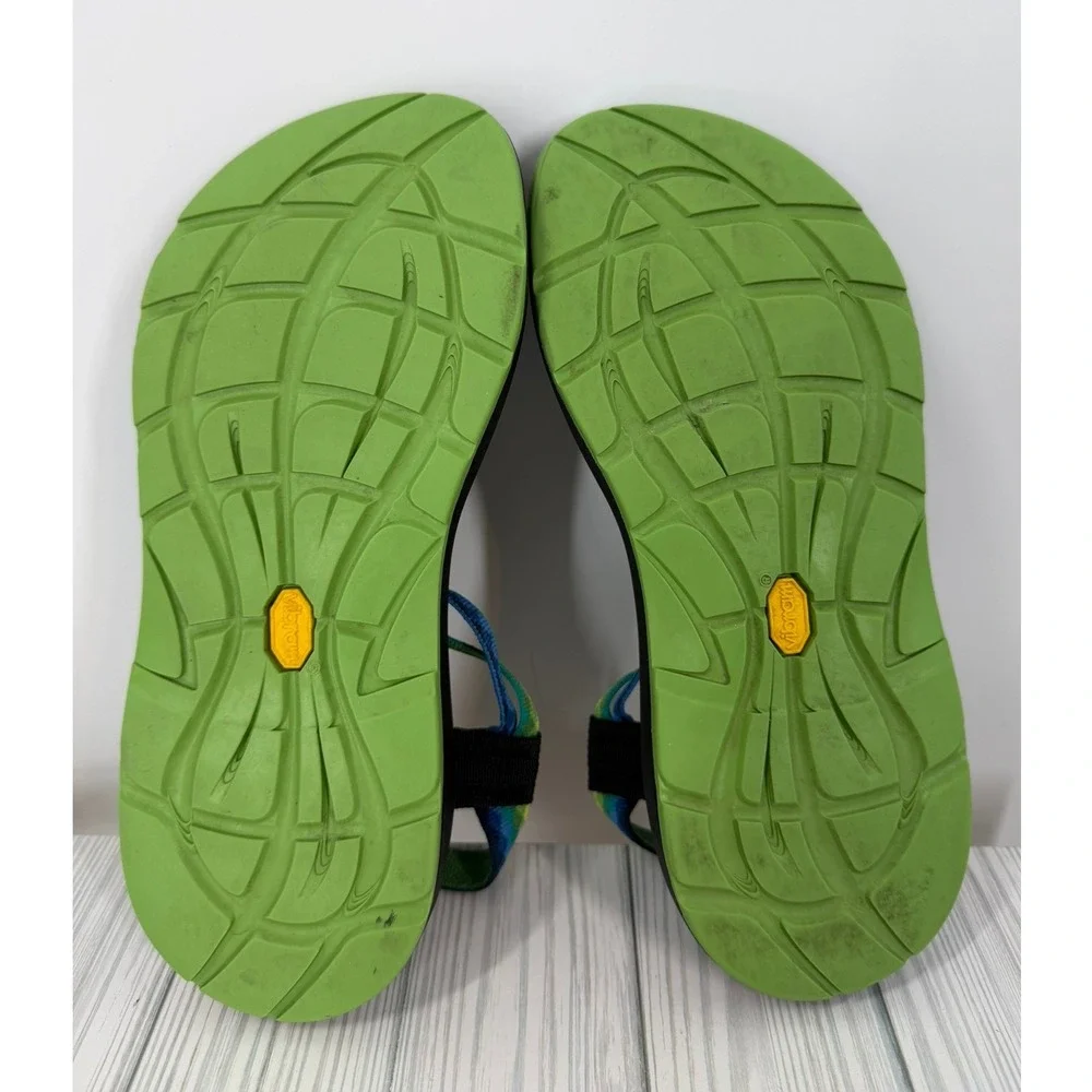 Chaco Yampa Sport Fresh Blue/green Vibram Zx/2 Sandals Women Size 8